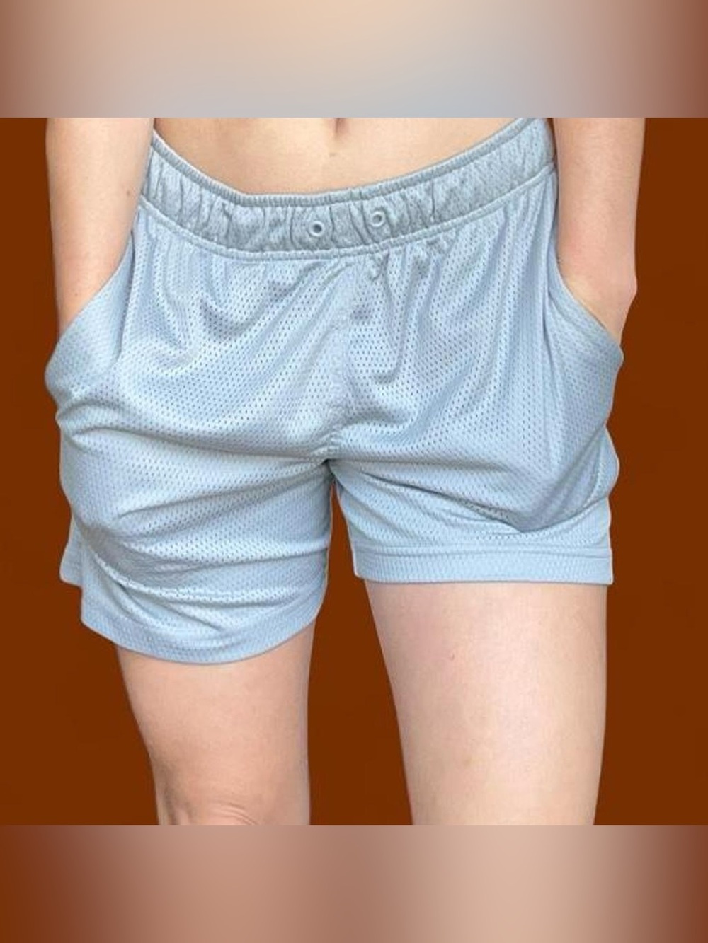 Russell Athletic Gray Women's Mesh  Shorts